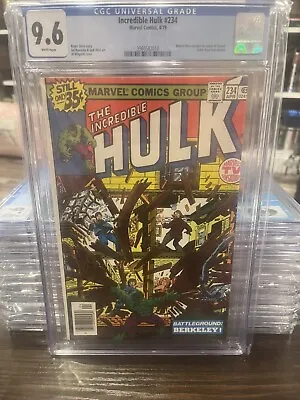 Buy CGC 9.6 Incredible Hulk # 234 RARE Newsstand Variant. First Appearance Of Quasar • 160.85£