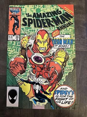 Buy 1986 AMAZING SPIDER-MAN ANNUAL MARVEL COMIC BOOK #20 - Iron Man - • 7.51£