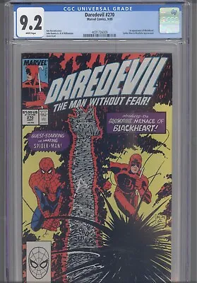 Buy Daredevil #270 CGC 9.2 1989 Marvel Comics 1st App Black Heart Spider-Man App • 39.49£