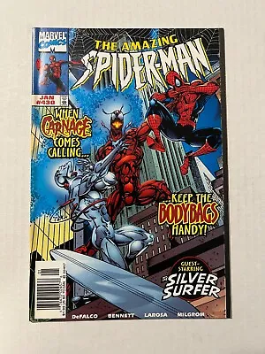 Buy Amazing Spider-man #430 Nm- 9.2 Newsstand Variant 1st App Of Cosmic Carnage 1998 • 120.53£