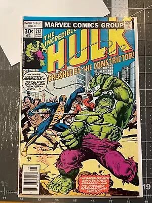 Buy Incredible Hulk 212 1977 1st Constrictor Combined Shipping  • 14.22£
