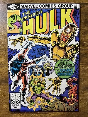 Buy The Incredible Hulk 259 High Grade Scarce Direct Edition Marvel Comics 1981 • 7.16£