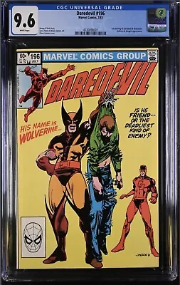Buy Daredevil #196 CGC 9.6  1st Mtg Daredevil & Wolverine,Bullseye & Kingpin Appear • 59.37£