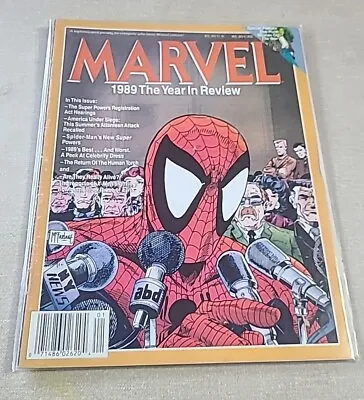 Buy Marvel Year In Review #1 (1989)- Marvel Magazine- Todd Mcfarlane Spiderman Cover • 8.15£