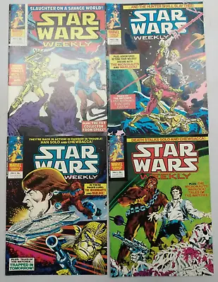 Buy Star Wars Weekly #62 #63 #64 #65 Marvel UK 1979 Comic Magazines • 39.52£