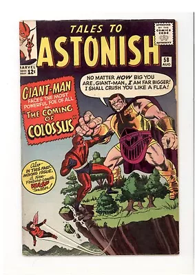 Buy Tales To Astonish 58 Lower Grade 1st Appearance Colossus Jack Kirby Art 1964 • 13.66£