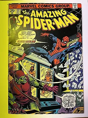 Buy The Amazing Spider-Man #137/Bronze Age Marvel Comic Book/Green Goblin/FN • 31.57£