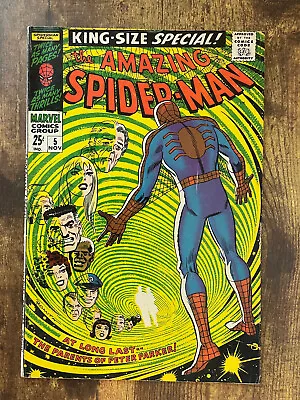 Buy Amazing Spider-Man Annual #5 - BEAUTIFUL - 1st App Peter Parker's Parents • 7.55£
