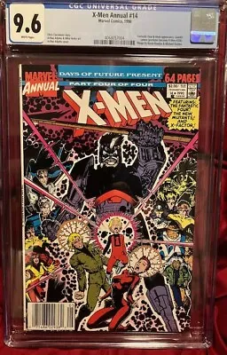 Buy 1990 X-MEN ANNUAL #14 CGC 9.6 WHITE Pages - 1st GAMBIT - CAMEO NEWSSTAND • 118.25£
