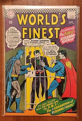 Buy Worlds Finest #156 (1966, DC Comics) NM- 1st Appearance - Bizarro Batman  • 241.05£