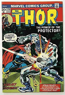 Buy Thor #219 - Marvel Comics 1973 - FN+/- • 6.29£