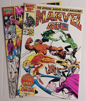 Buy Marvel Age #46 & #47 ~ Marvel Comics 1987 ~ DIRECT EDITION ~ WHITE PAGES ~ NM • 3.99£