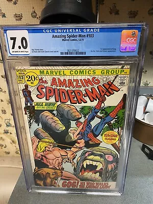 Buy Amazing Spider-Man #103  CGC 7.0 1st Gog App..Walk The Savage Land! • 235.83£