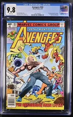 Buy Avengers #183 Cgc 9.8 Ms Marvel Joins George Perez White Pages 3020 • 220.77£
