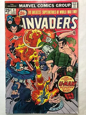 Buy Invaders #4 (1975) Jack Kirby Classic Cover, U-Man 1st App Nice Condition! • 27.88£