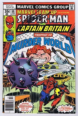 Buy Marvel Team-Up #66 VF Signed W/COA Chris Claremont 2nd U.S. App Captain Britain • 67.17£