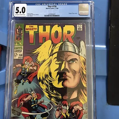 Buy Thor #158 CGC 5.0 -Origin Retold White Pages • 100£