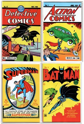 Buy Detective Comics #27 Action Comics #1 Superman #1 Batman #1 Facsimile SET Lot • 35.97£