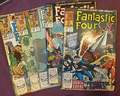 Buy Fantastic Four 326, 327, 332, 334 & 335 Marvel Comics 1989 • 14.95£