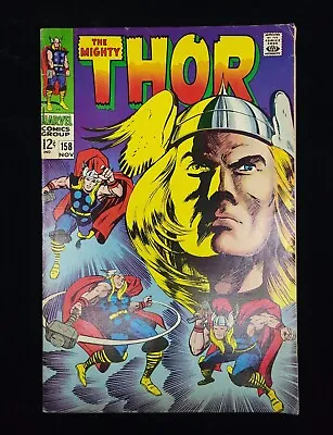 Buy Thor #158 Origin Thor Retold! Jack Kirby Cover Art! Marvel 1968 VG (4.0) • 37.95£