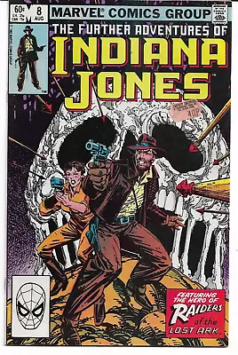 Buy Further Advent. INDIANA JONES #8 Marvel Comics (1983) USED CONDITION Price Label • 0.99£