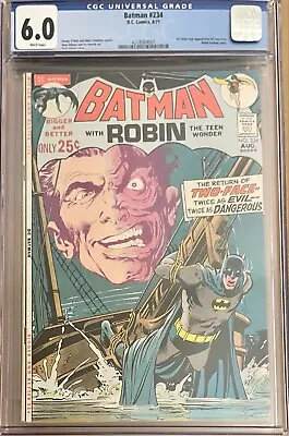 Buy Batman #234 CGC 6.0 DC 1971 1st Two Face Appearance Silver Age Neal Adams Cover • 339.02£