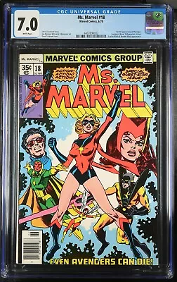 Buy Ms Marvel 18 (1978) CGC 7.0 1st Full Appearance Of Mystique • 96.07£