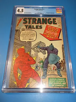 Buy Strange Tales #111 Silver Age 2nd Dr. Strange 1st Mordo Key CGC  4.5 VG+ Wow • 260.89£