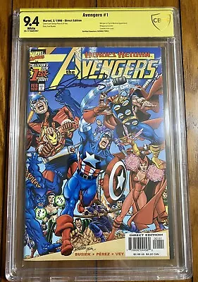 Buy The Avengers: Heroes Return #1 CBCS 9.4 Marvel 2/98 Signed By George Perez • 114.64£