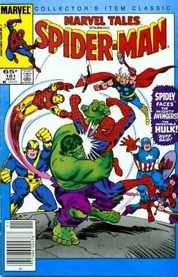 Buy Marvel Tales Vol:1 #181 Spider-man 1986 • 5.95£