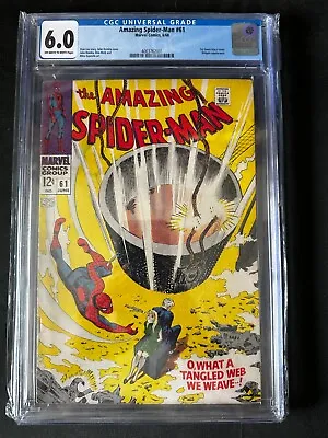 Buy Amazing Spider-Man #61 CGC 6.0 1st Gwen Stacy Cover Kingpin Appearance • 98.83£