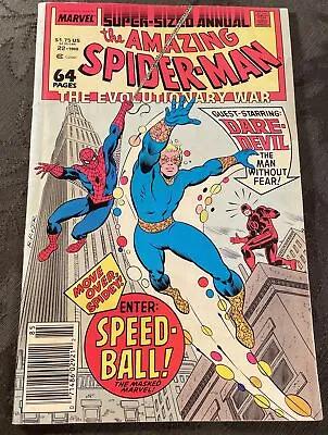 Buy Amazing Spider-Man Annual #22  1988 Marvel 1st Speedball Appearance W/ Daredevil • 13.29£