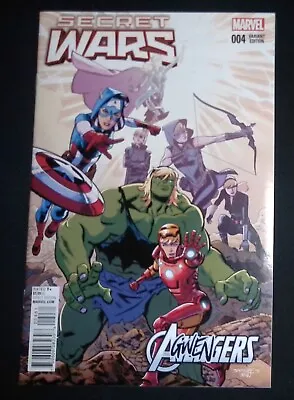 Buy Secret Wars #4 Marvel Comics Agwengers Variant Cover NM • 4.99£
