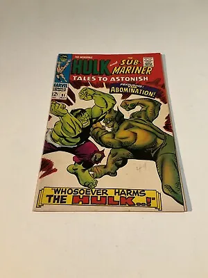 Buy Tales To Astonish 91 Fn Fine 6.0 Marvel Comics • 39.97£