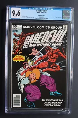 Buy Daredevil #171 1st KINGPIN Battle MILLER Version 1981 BULLSEYE Newsstand CGC 9.6 • 231.06£