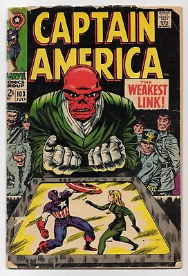 Buy Captain America #103 Marvel Comics (1968) Silver Age - Stan Lee + Jack Kirby • 10.14£