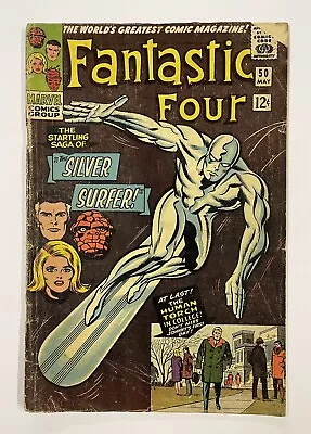 Buy Fantastic Four #50. May 1966. Marvel. G+. 3rd App Of Silver Surfer! 1st Wyatt! • 200£