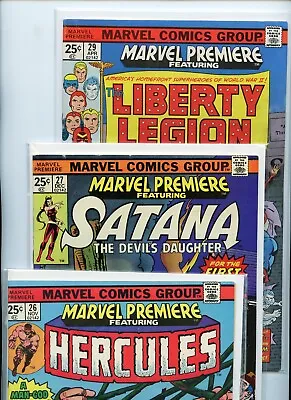 Buy Marvel Premiere Hercules #26, Satana #27, And Liberty Legion #29 Lot Of 3 Comics • 25.24£