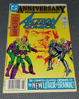 Buy ACTION COMICS #544 (1983) Newsstand 1st Appearance Luthor Armor New Brainiac DC • 15.81£