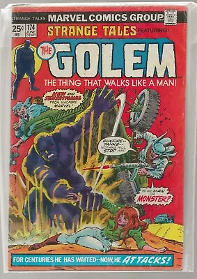 Buy Strange Tales # 174, 1974, The GOLEM, The Thing That Walks Like A Man, 8.0-9.0 • 7.91£