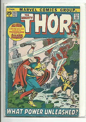 Buy (1962 Series) Marvel Mighty Thor #193 Silver Surfer Appearance - Vg/fn • 19.06£