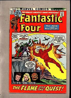 Buy Fantastic Four #117_december 1971_very Good_ The Flame & The Quest _bronze Age! • 0.99£