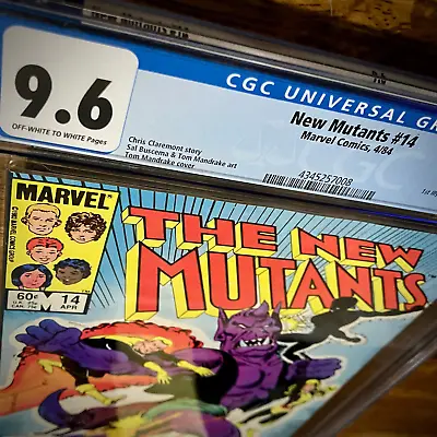 Buy New Mutants #14 1984 CGC 9.6 OWP Claremont 1st App Illyana Rasputin As Magik • 90.49£