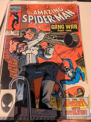 Buy Amazing Spider-Man 285 - 1987 - Gang War Pt 2 - Punisher • 5£