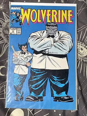 Buy Wolverine #8 Marvel 1988 John Buscema Mr Fixit Grey Hulk Cover Very High Grade • 80£