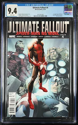 Buy Ultimate Fallout #4 ~ 10/11 Marvel First Print 1st App Miles Morales ~ CGC 9.4 W • 495£