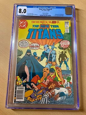 Buy New Teen Titans 2 (1980) – DC Comics Bronze Age Key 1st Deathstroke– CGC 8.0 VFN • 99£
