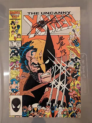 Buy Uncanny X-Men #211 Signed Chris Claremont & John Romita Jr. 1986 Wolverine 1st  • 79.18£