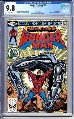Buy Marvel Premiere #55 Cgc 9.8 White Pages Wonder Man 1980 • 159.86£