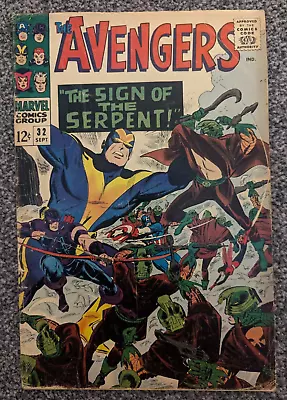 Buy The Avengers 32. 1966. 1st Appearance Of Sons Of The Serpent. Combined Postage • 19.98£